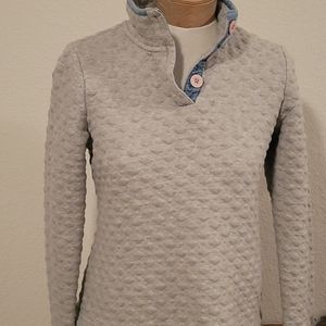 Women's Crown & Ivy quilted pullover